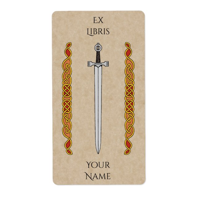 Etiqueta Palavra Irlandesa e Cartão de Trabalho (Frente)