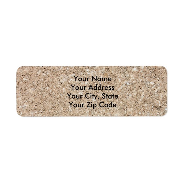 Etiqueta Pale Peachy Beige Cement Sidewalk (Frente)