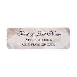 Etiqueta Pale Pink Rose Mailing Label