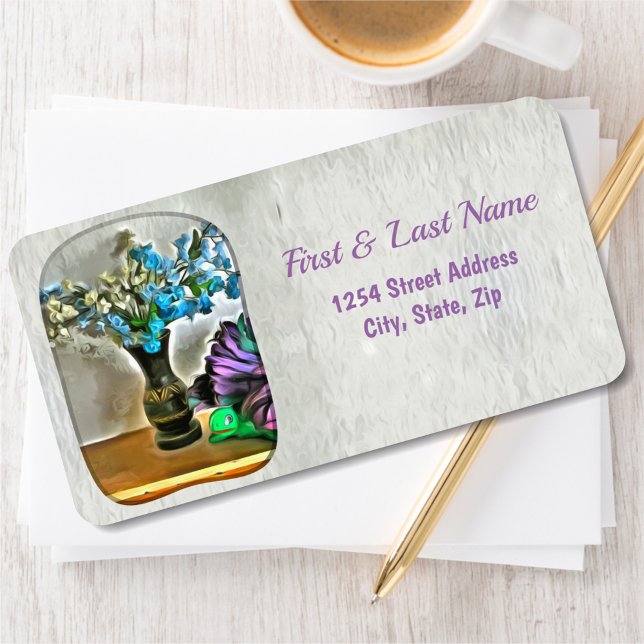 Etiqueta Palha de Seda e Milho-Floras 2190 Endereço (Criador carregado)