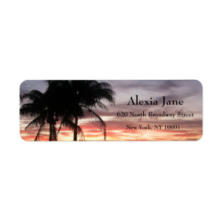 Etiqueta Palm Trees & Sunset