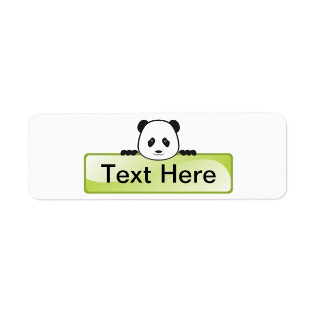 Etiqueta Panda Banner (Frente)
