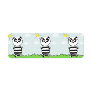 Etiqueta Panda Kids