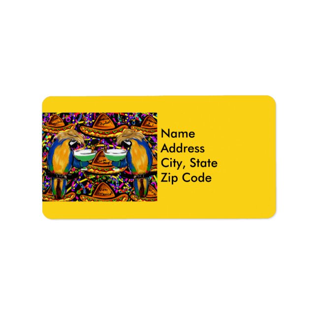 Etiqueta Papagaios de Festa  (Frente)