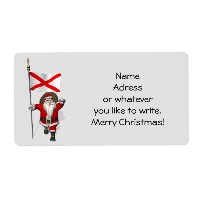 Etiqueta Papai Noel, Alferes Do Alabama (Frente)