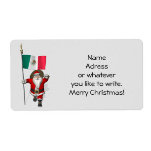 Etiqueta Papai Noel Com Alferes Do México