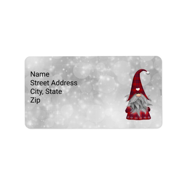 Etiqueta Papai Noel de Natal (Frente)