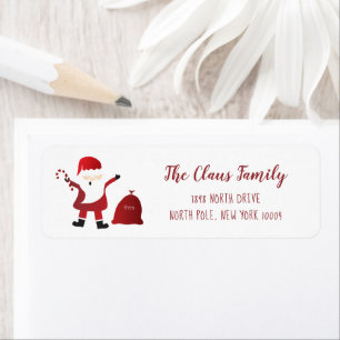 Etiqueta Papai Noel de Natal Personalizado