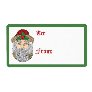 Etiqueta Papai Noel/Pai Natal