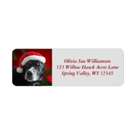 Etiqueta Papais noeis Cães-Lab/Combinação Rotular com Point