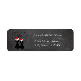 Etiqueta Papais noeis de cartografia de férias engraçados c