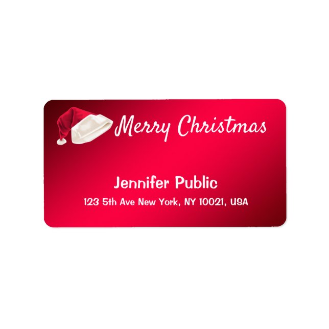 Etiqueta Papais noeis de Script Manuscrito com Texto de Fel (Frente)