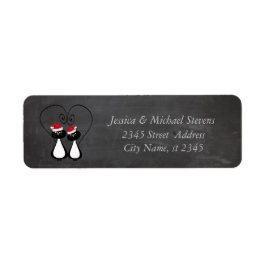 Etiqueta Papais noeis engraçados casal de Natal