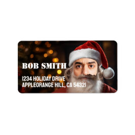 Etiqueta Papais noeis instantâneos! Apenas adicione seu ros