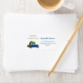 Etiqueta Papais noeis no carro clássico