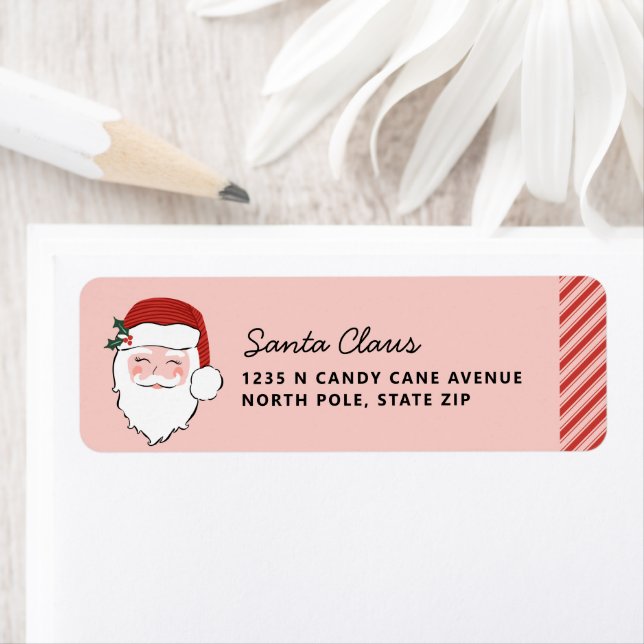 Etiqueta Papais noeis | Rosa e Vermelho (Insitu)