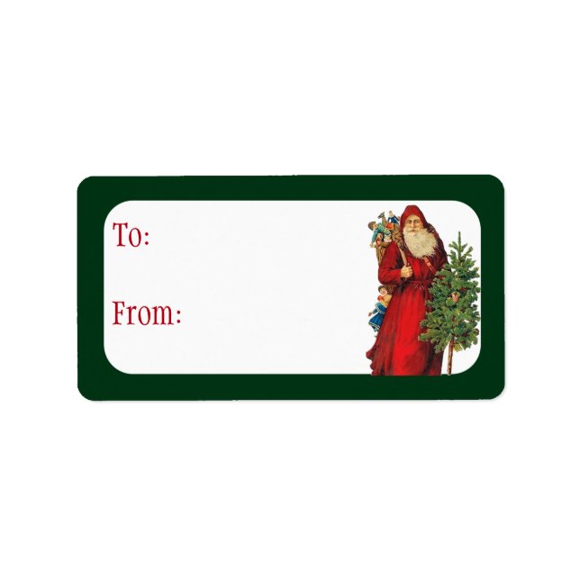 Etiqueta Papais noeis Vintage (Frente)