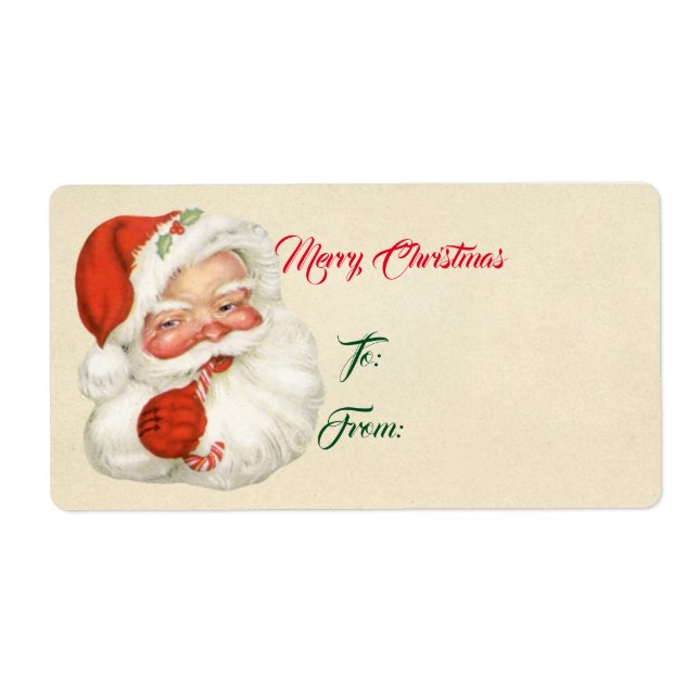 Etiqueta Papais noeis Vintage (Frente)