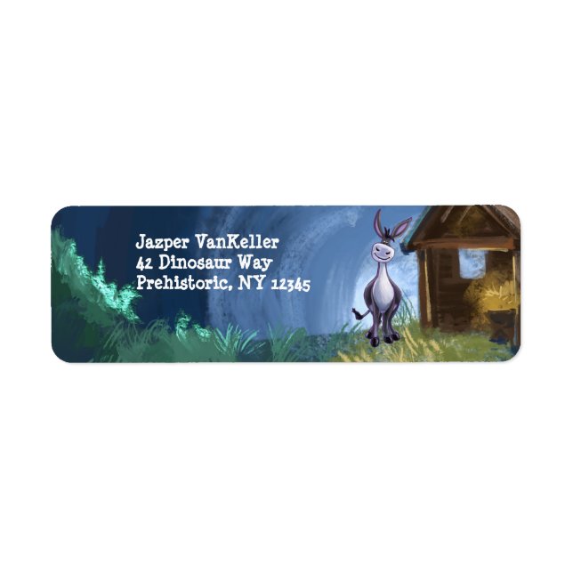 Etiqueta Papel de Carta Donkey (Frente)