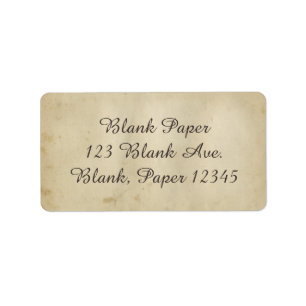 Etiqueta Papel magro e antigo, de 1800, inspirado