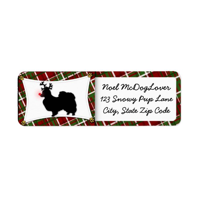 Etiqueta Papillon Christmas (Frente)
