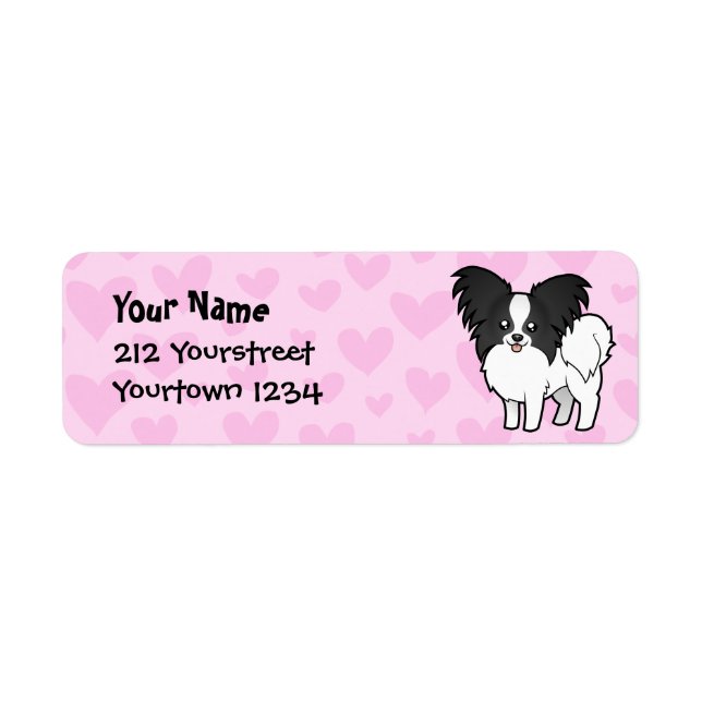 Etiqueta Papillon Love (Frente)
