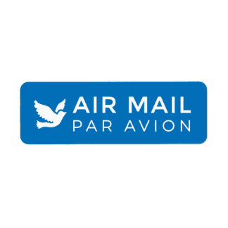 Etiqueta PAR AVION AVION POR CORREIO AÉREO エ ア メ 鳥  ル  ラ av