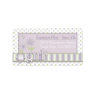Etiqueta Para Baby Girl Address Label LG