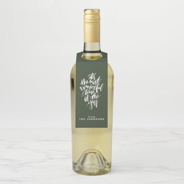 Etiqueta Para Garrafa a época mais maravilhosa do ano... (Na garrafa)