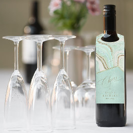 Etiqueta Para Garrafa Abstrato Agate Wedding Cheers Mnt ID827