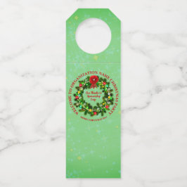 Etiqueta Para Garrafa Alterar TODO O Texto Organização Festa de Natal