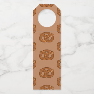 Etiqueta Para Garrafa Amantes de Pretzels Salgados Forma de Loop de Comi