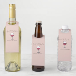 Etiqueta Para Garrafa Aniversário de 40 anos De Vinho Envelhecido Em Per