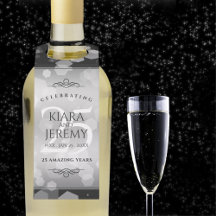 Aniversário de Casamento do 25 Silver Elegante