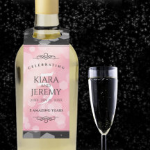 Aniversário de Casamento Elegante 5 Rosa Quartz