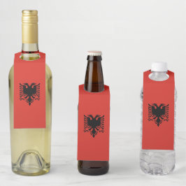 Etiqueta Para Garrafa Bandeira albanesa