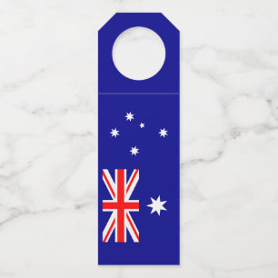 Etiqueta Para Garrafa Bandeira Australiana Patriótica