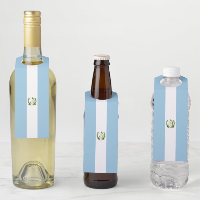 Etiqueta Para Garrafa bandeira da Guatemala (In Situ)