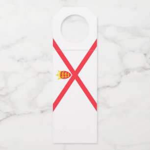 Etiqueta Para Garrafa bandeira da Ilha de Jersey