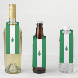 Etiqueta Para Garrafa Bandeira da Ilha Norfolk