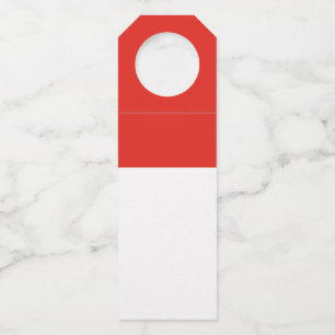 Etiqueta Para Garrafa Bandeira da Indonésia