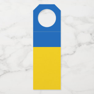 Etiqueta Para Garrafa Bandeira da Ucrânia