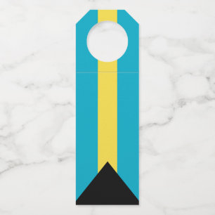 Etiqueta Para Garrafa bandeira das Bahamas