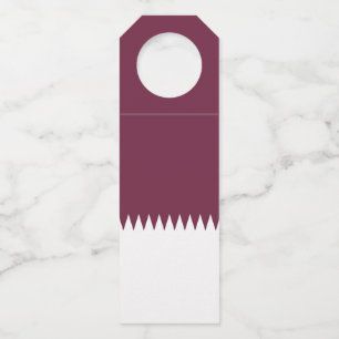 Etiqueta Para Garrafa bandeira do Qatar