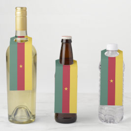 Etiqueta Para Garrafa Bandeira dos Camarões