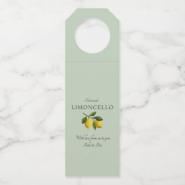 Etiqueta Para Garrafa Casamento Evento Limoncello Moderno Verde Claro Li