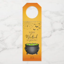 Etiqueta Para Garrafa Cauldron de bruxas