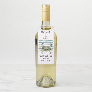 ETIQUETA PARA GARRAFA CELEBRE BURACO EM 1, GARRAFA DE ARTE DE CARANGUEJO