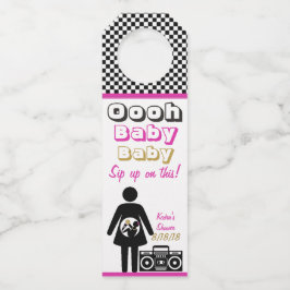 Etiqueta Para Garrafa Chá de Bebê de Hip Hop|Oooh Baby Baby|Canhotos de
