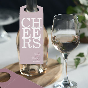 Etiqueta Para Garrafa Cheiro de Casamento Reflexos Mauve ID774